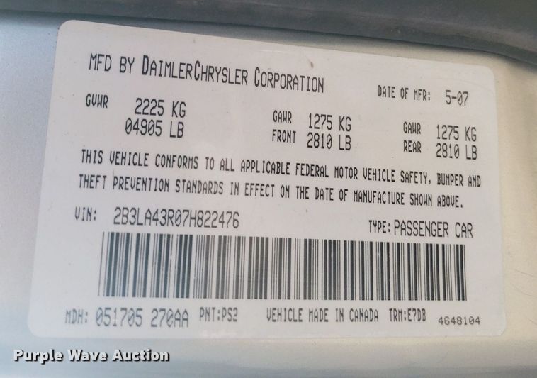 image for item DP8006 2008 Dodge Charger