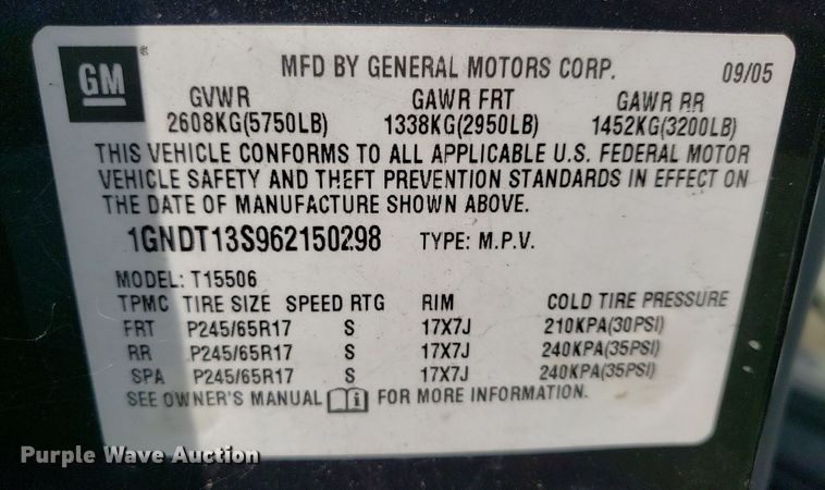 image for item DP8038 2006 Chevrolet TrailBlazer  SUV