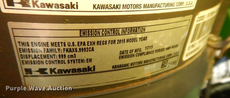 image for item IB9813 2016 John Deere Z970R  ZTR lawn mower