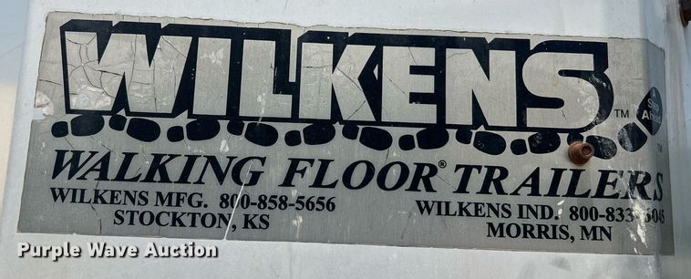 image for item II9019 2001 Wilkens 50130A0TW  walking floor trailer