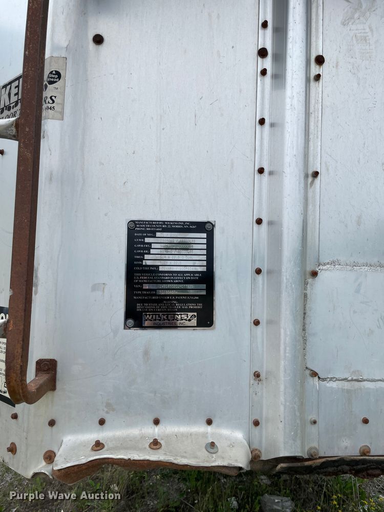 image for item II9019 2001 Wilkens 50130A0TW  walking floor trailer