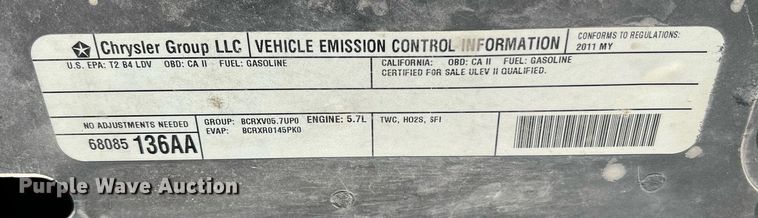 image for item II9148 2011 Dodge Charger Police