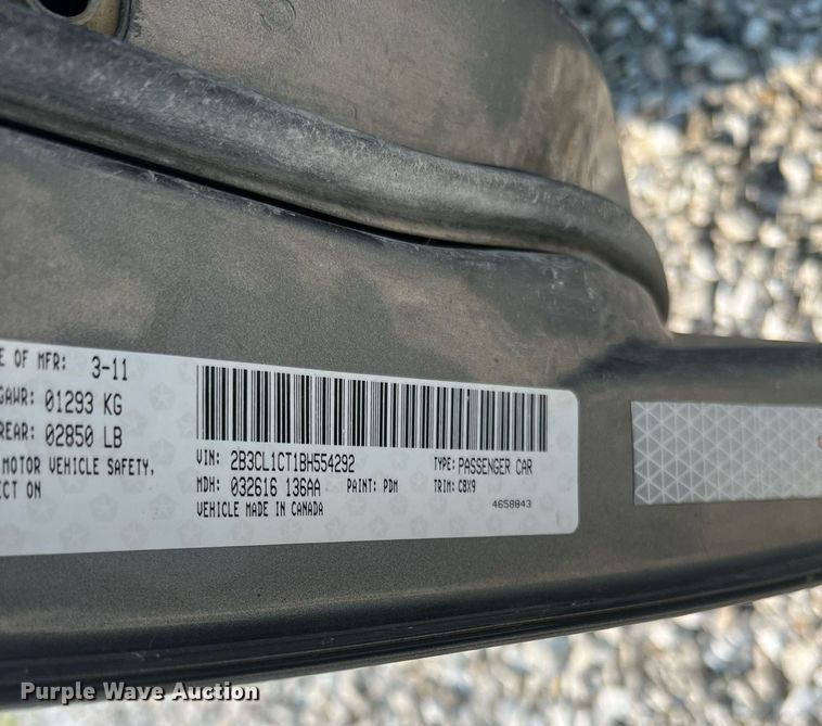 image for item II9148 2011 Dodge Charger Police