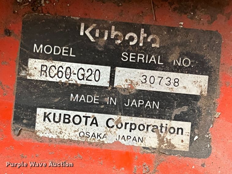 image for item LB9335 Kubota G1900  lawn mower