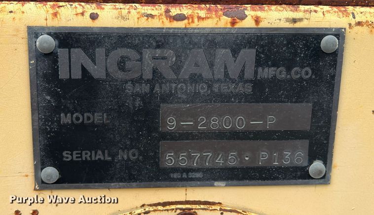 image for item LB9341 Ingram 9-2800-P  pneumatic roller