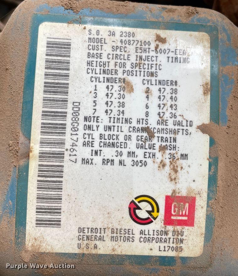 image for item LB9350 1987 Ford C800  oil distributor truck