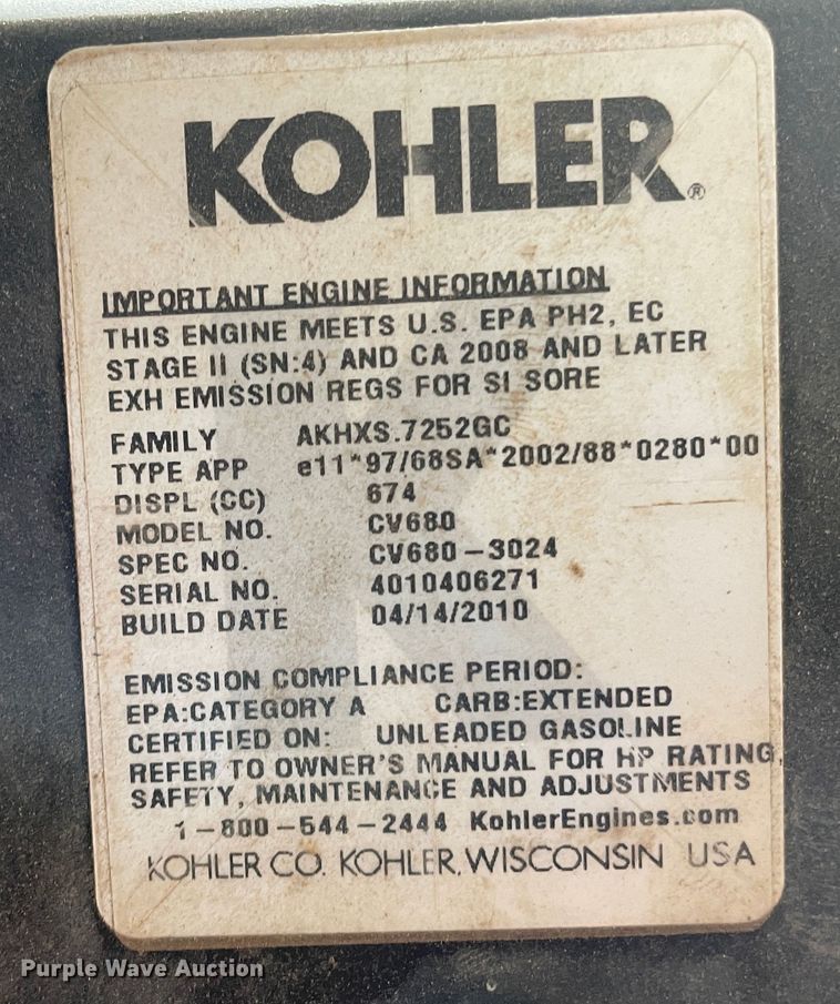 image for item LB9351 2010 John Deere 7 IRON II  ZTR lawn mower