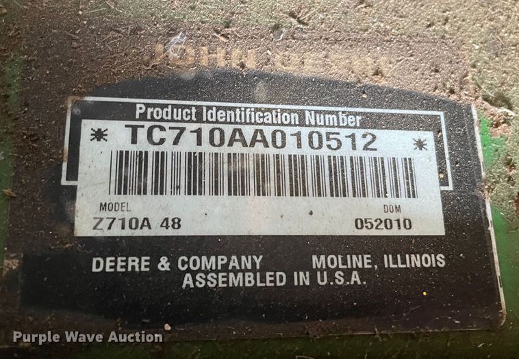 image for item LB9351 2010 John Deere 7 IRON II  ZTR lawn mower