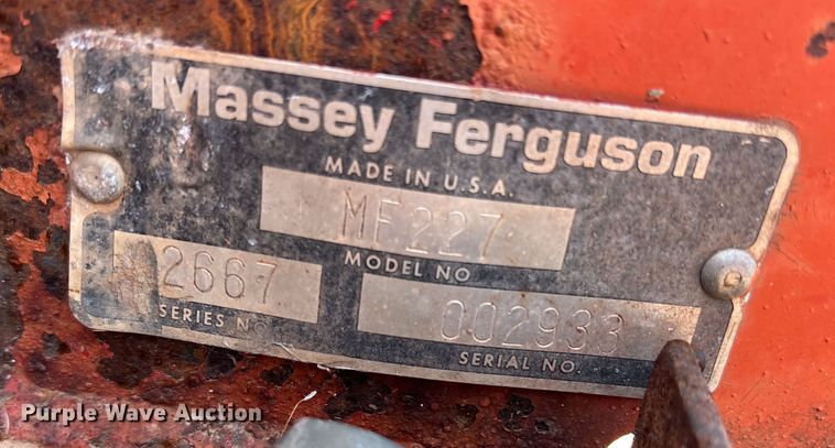 image for item LB9386 Massey Ferguson MF227  dozer blade