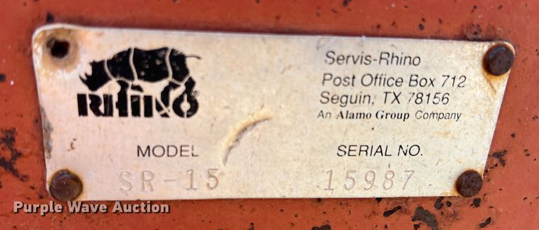 image for item LB9390 Rhino SR-15  batwing rotary mower