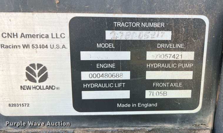 image for item LB9393 2008 New Holland T6020  tractor