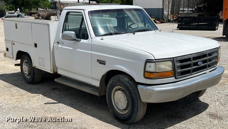 image for item LG9210 1993 Ford F250  utility bed pickup truck