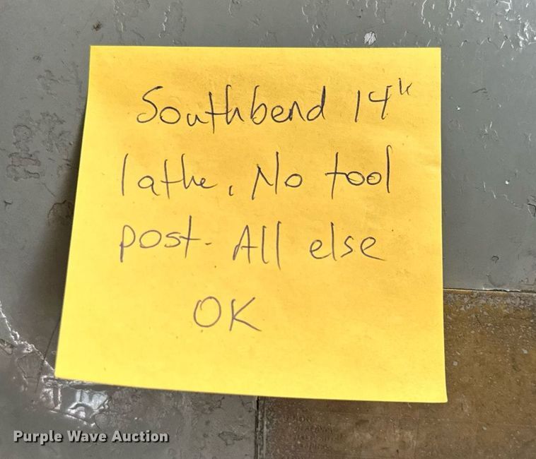 image for item LG9273 (2) Southbend lathes