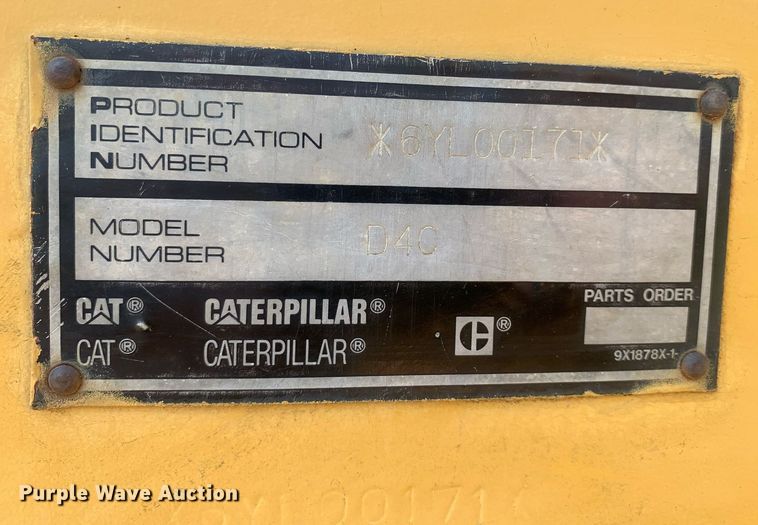 image for item LH9659 1994 Caterpillar D4C XL  dozer