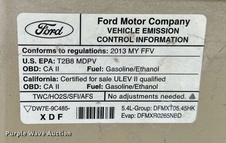 image for item LN9234 2013 Ford E250  van