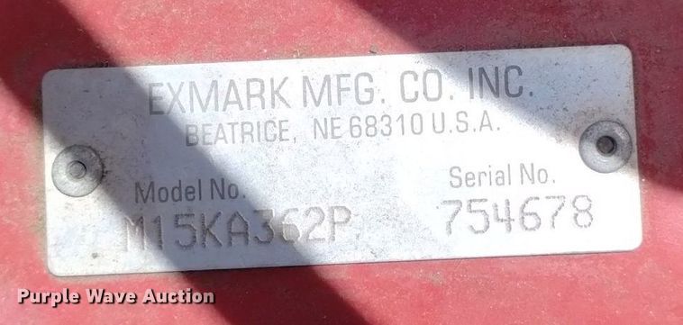 image for item LP9577 Exmark M15KA362P  lawn mower