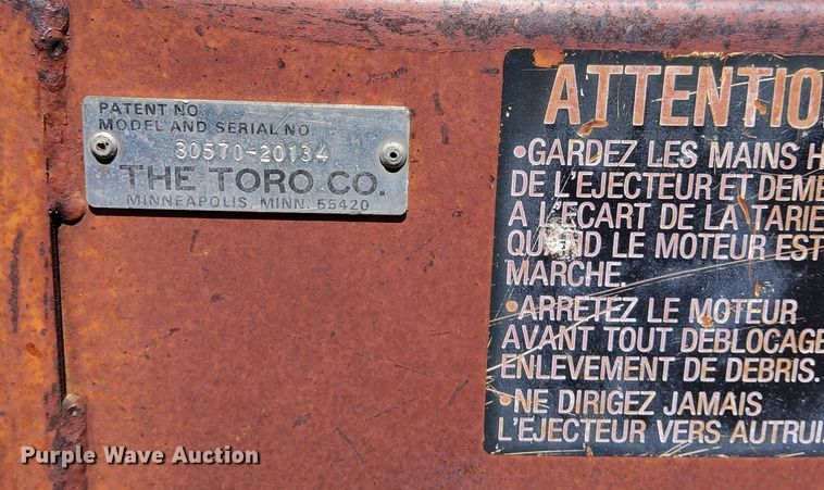 image for item LP9590 Toro 30570  snow blower