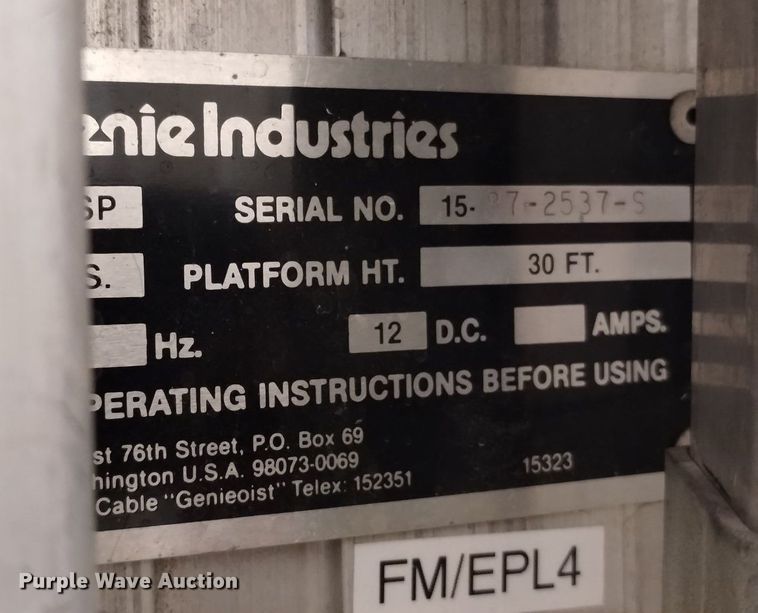 image for item LP9597 Genie DPL-30SP  vertical lift