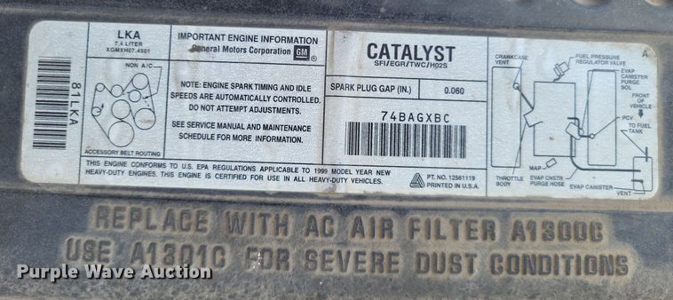 image for item LS9552 1999 GMC Sierra Classic 3500  dump bed pickup truck