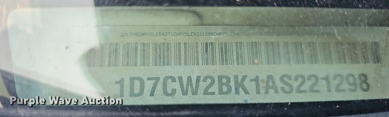 image for item MD9854 2010 Dodge Dakota  Ext. Cab pickup truck