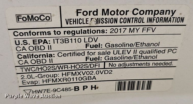 image for item MD9858 2017 Ford Focus SE