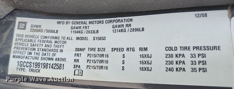 image for item MD9860 2009 Chevrolet Colorado  Ext. Cab pickup truck