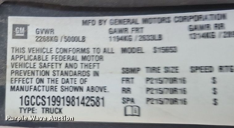 image for item MD9860 2009 Chevrolet Colorado  Ext. Cab pickup truck