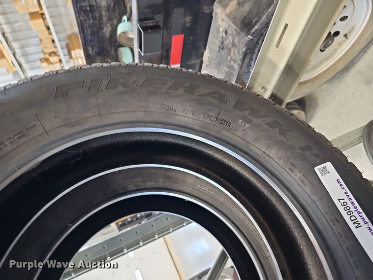 image for item MD9867 (2) Firestone Firehawk PVS P225/60R18 tires