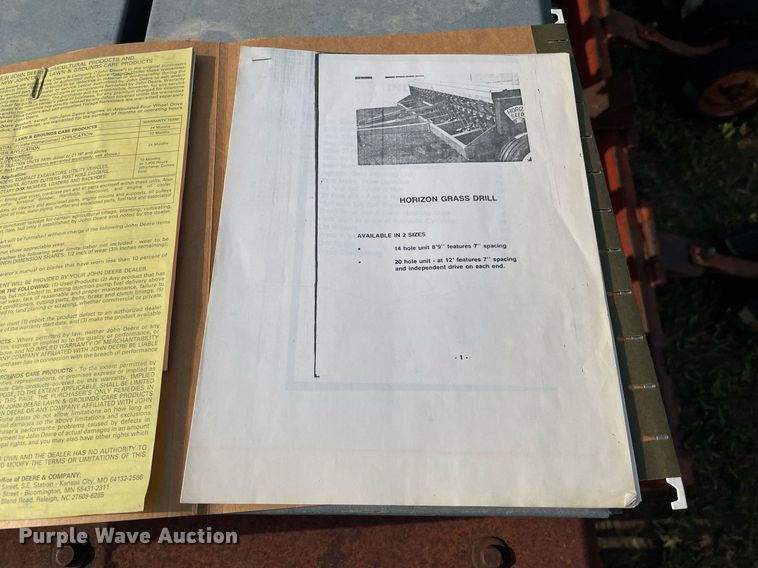 image for item ME9865 Horizon Seeds grain drill