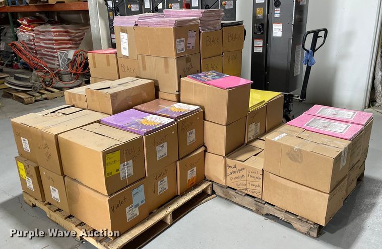 image for item ME9869 Approximately 70 boxes of construction paper