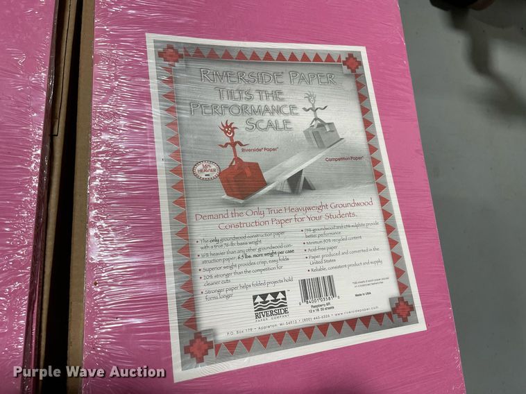 image for item ME9869 Approximately 70 boxes of construction paper