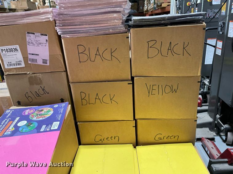image for item ME9869 Approximately 70 boxes of construction paper