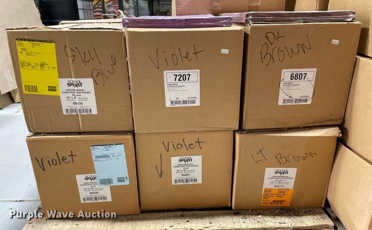 image for item ME9869 Approximately 70 boxes of construction paper