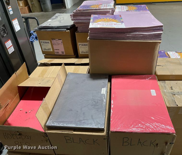 image for item ME9869 Approximately 70 boxes of construction paper