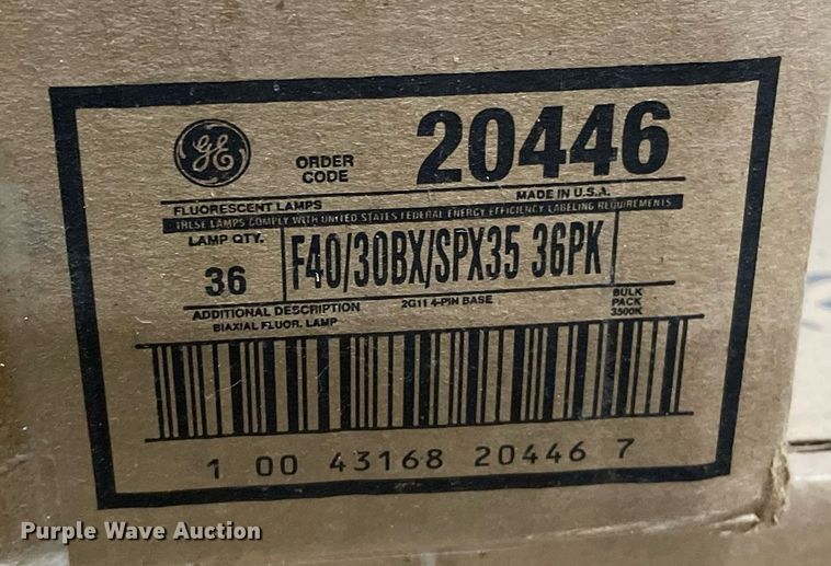 image for item ME9873 (2) pallets of lighting bulbs