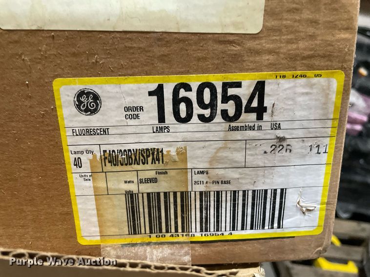 image for item ME9873 (2) pallets of lighting bulbs