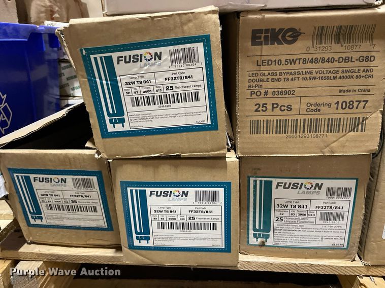 image for item ME9873 (2) pallets of lighting bulbs