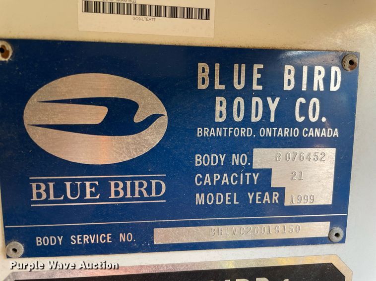 image for item ME9879 1999 Chevrolet Express 3500  school bus