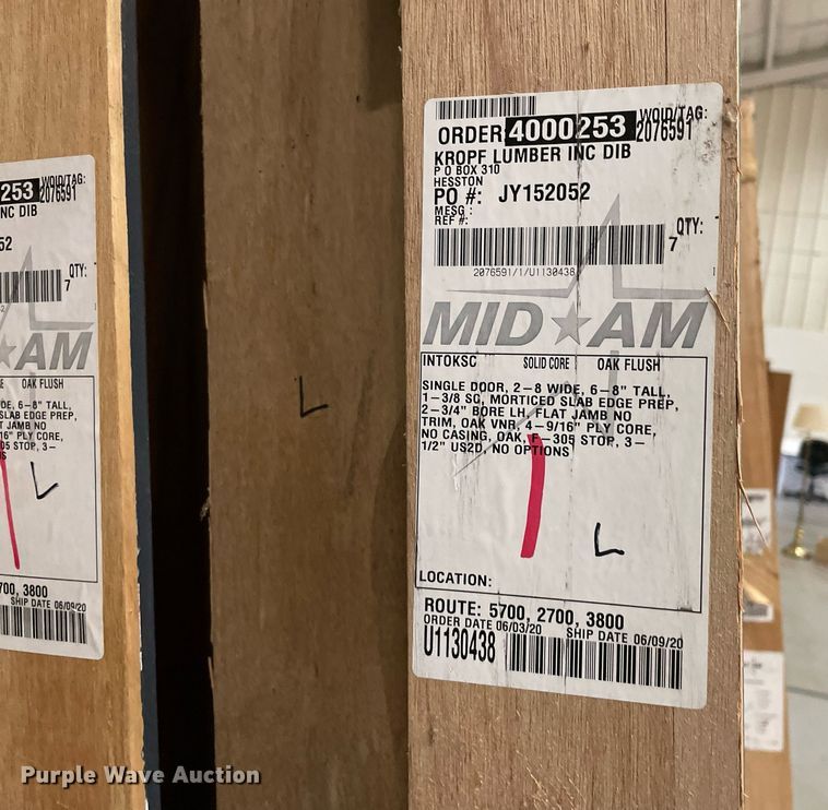 image for item ME9926 (12) oak doors