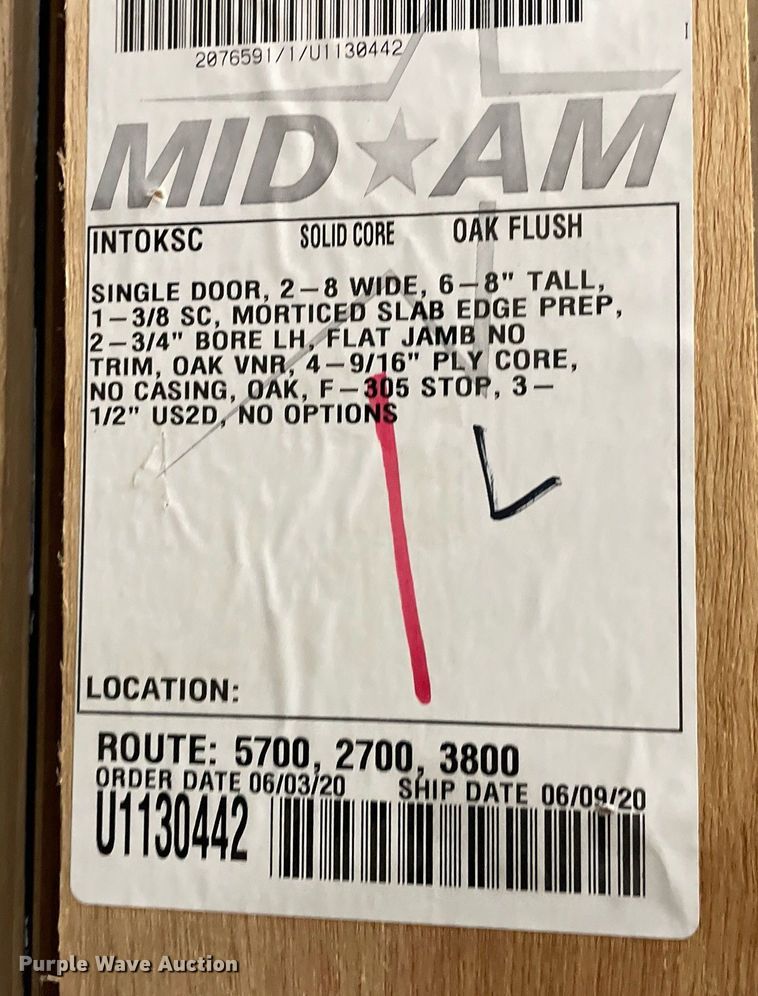 image for item ME9926 (12) oak doors