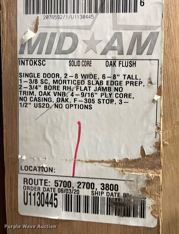 image for item ME9926 (12) oak doors