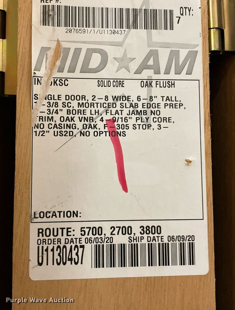 image for item ME9926 (12) oak doors