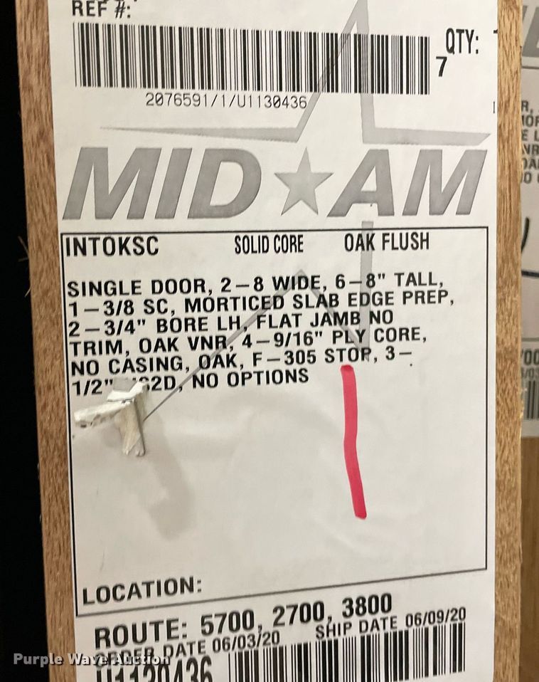 image for item ME9926 (12) oak doors