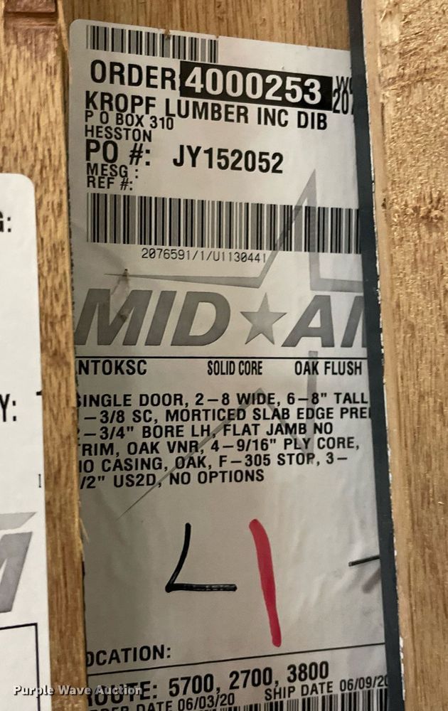 image for item ME9926 (12) oak doors