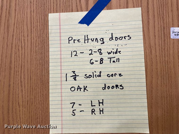 image for item ME9926 (12) oak doors