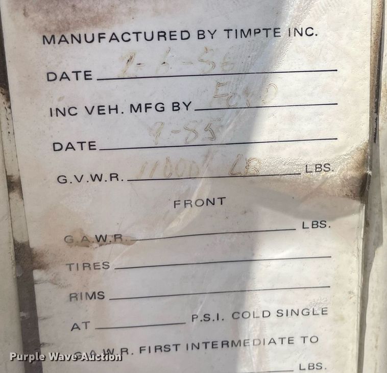 image for item ME9935 1986 Ford F350  brush fire truck