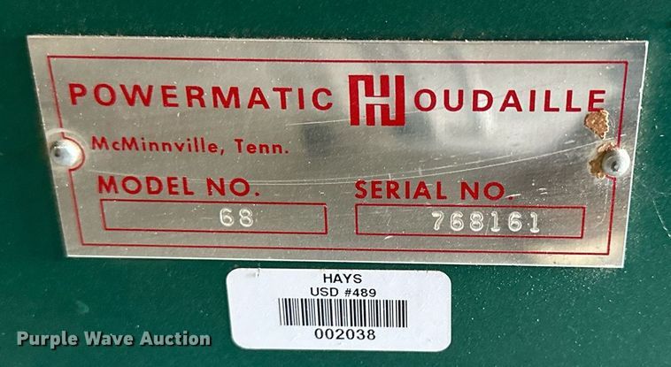 image for item NP9711 Powermatic 68  table saw