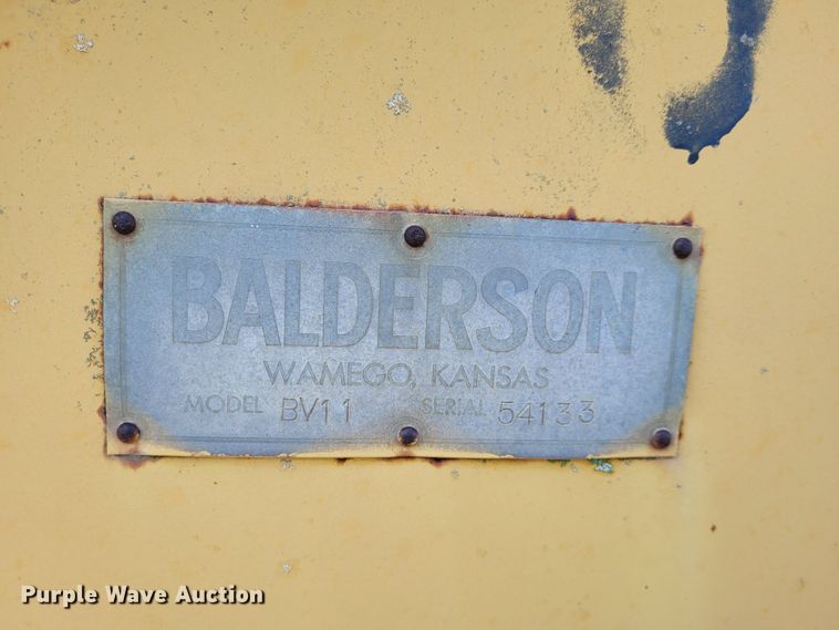 image for item NX9466 Balderson BV11  V-plow