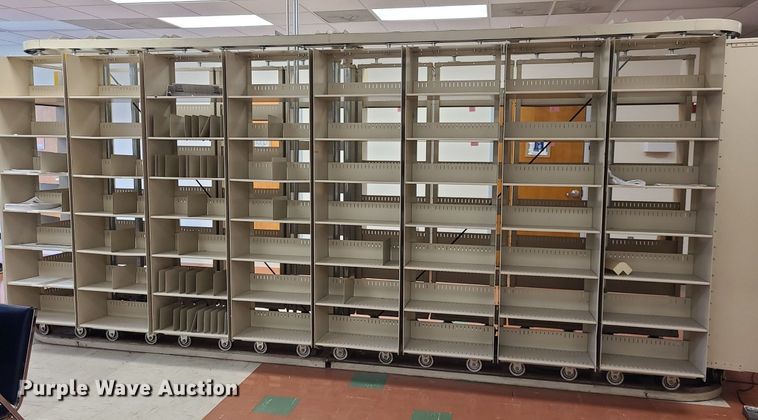 image for item NX9551 White No-Walk NW18  rotating book/file cabinet