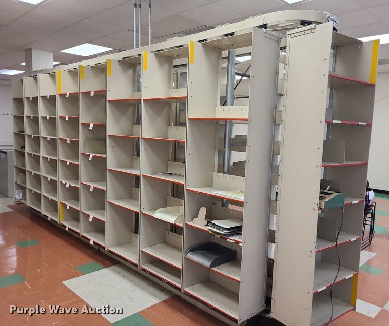 image for item NX9551 White No-Walk NW18  rotating book/file cabinet